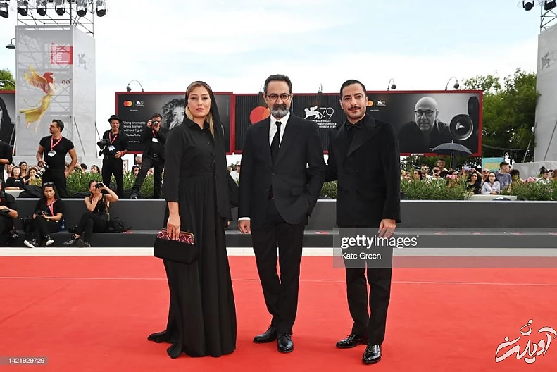 (تصاویر) نوید محمدزاده، دایانا حبیبی و وحید جلیلوند روی فرش قرمز ونیز